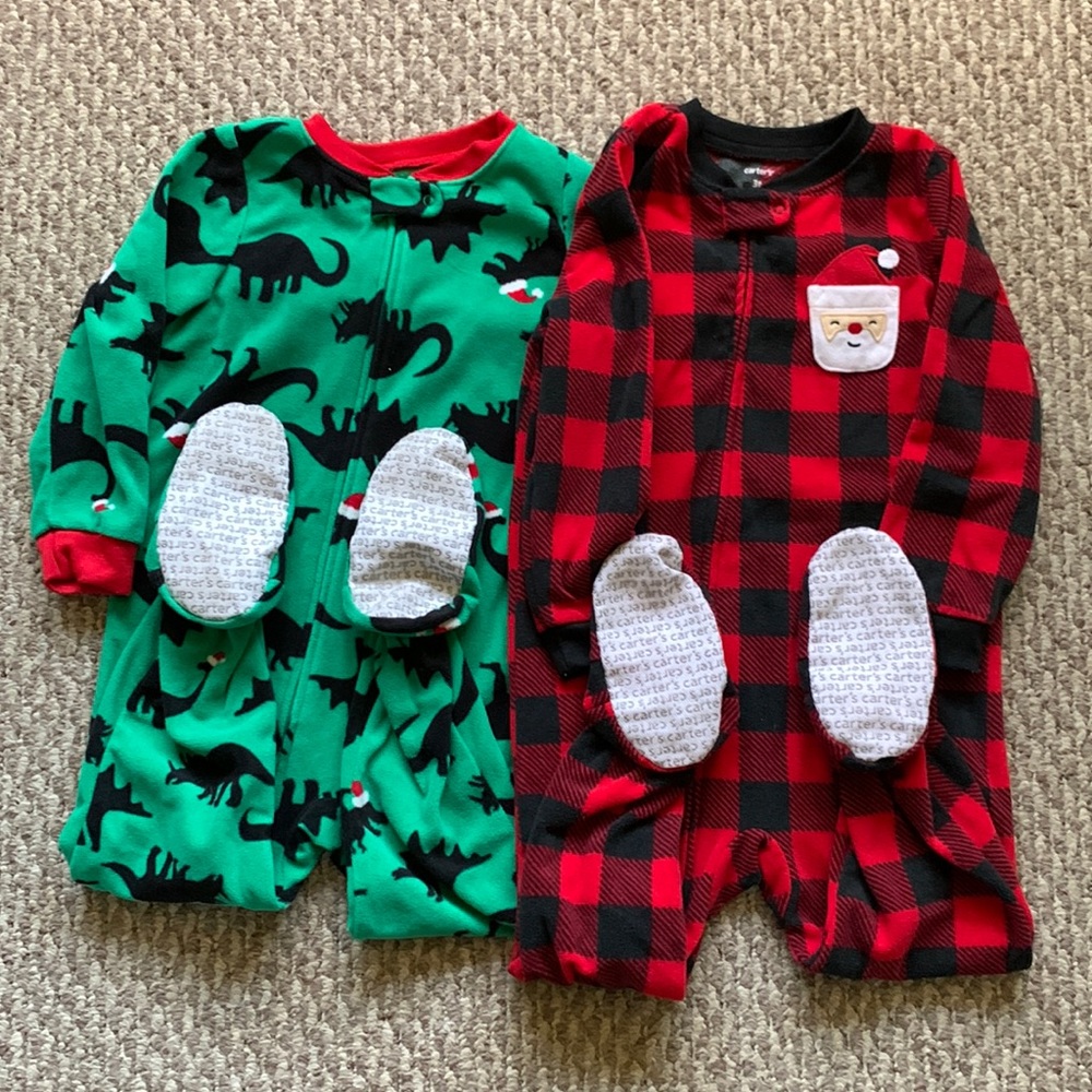 Carter’s Footed Fleece Christmas Pajamas